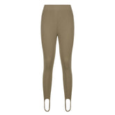 Collants de couleur unie, pantalons de yoga skinny, pantalons de sport décontractés et de fitness